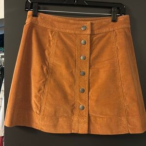 Madewell Suede skirt